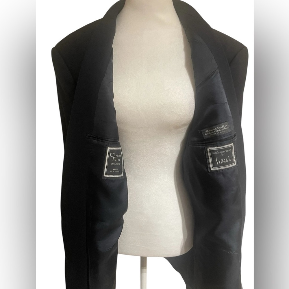 Vintage Christian Dior Navy Blazer-Hess Dept Store, Gold Buttons, Men’s … - Picture 5 of 12
